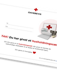Et husholdningssæt til en familie - gavebevis