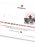 Røde Kors - gavebevis - et komplet køkkensæt
