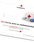 En nødhjælpspakke som gavebevis