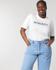 T-shirt Humanity - Hvid
