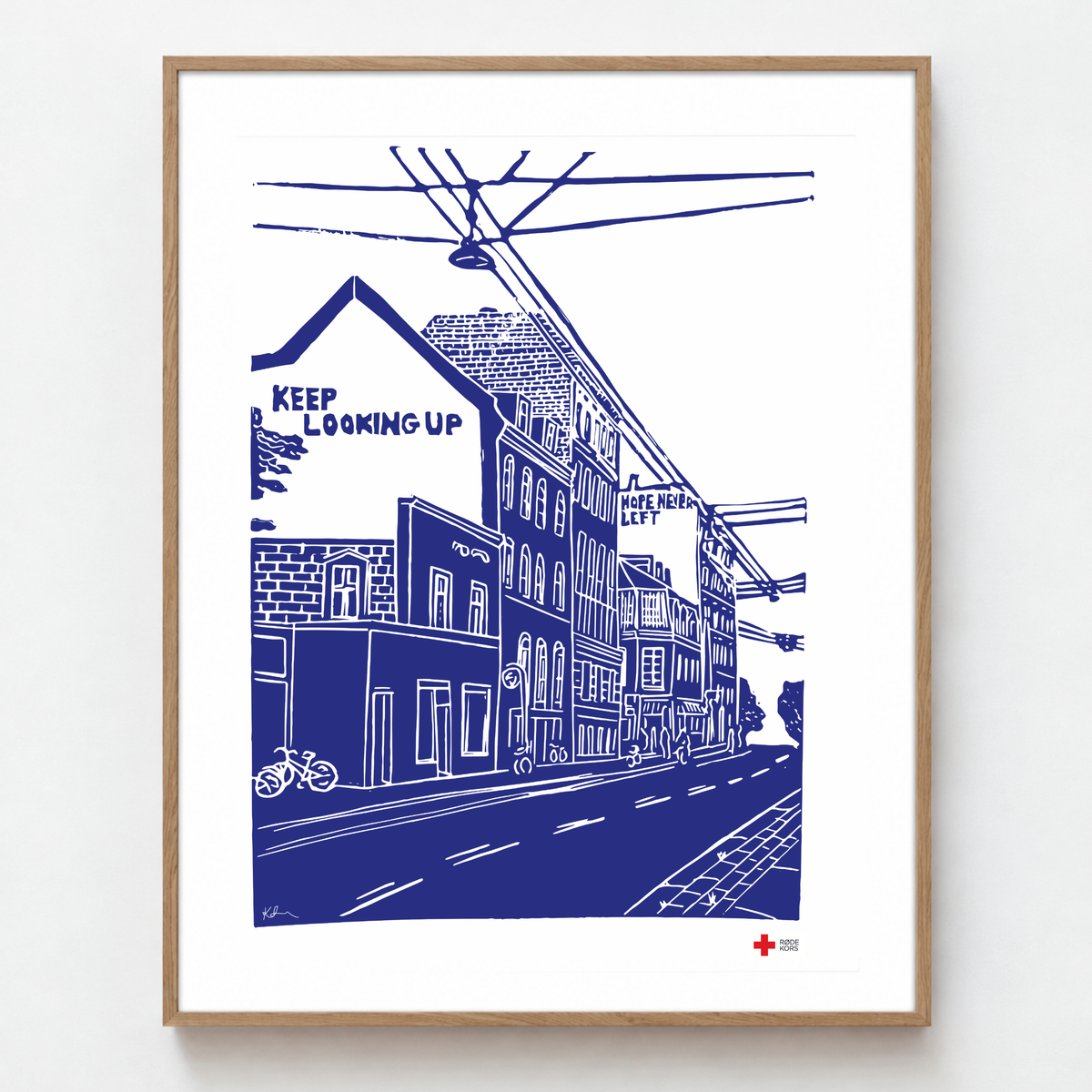 Keep Looking Up – kunsttryk af Kate Saunders