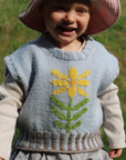Frejasknit - mælkebøttevesten