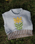 Frejasknit - mælkebøttevesten